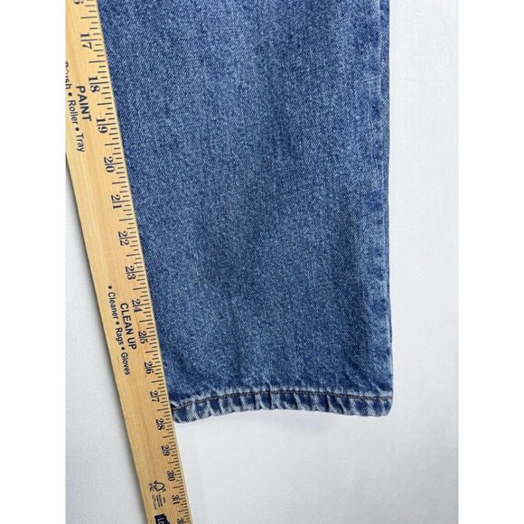 LL Bean Flannel Lined Double L Relaxed Fit Jeans Womens 12 Regular Blue Denim - Picture 6 of 8